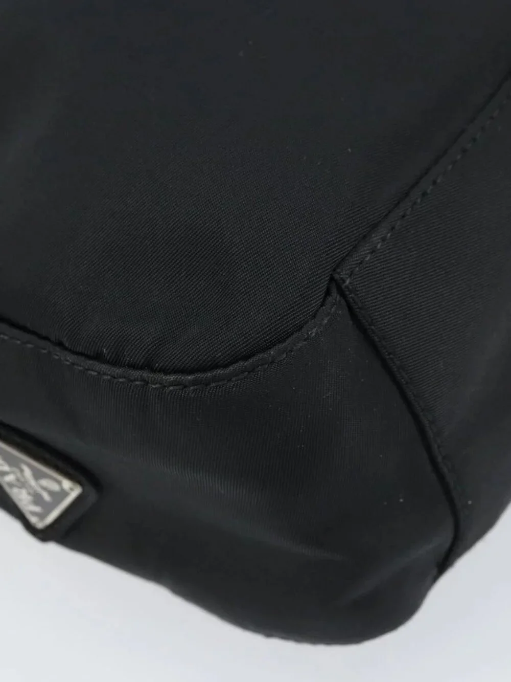 PRADA Shoulder Bag Nylon Black Silver Auth gh1829 - Picture 11 of 15